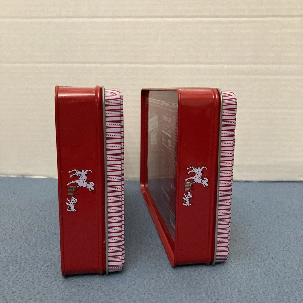Williams Sonama Peppermint Bark 1 lb/16 oz Tins (Empty) from 2024 - Set of 2